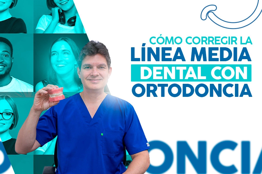 blog Cómo corregir la línea media dental con ortodoncia